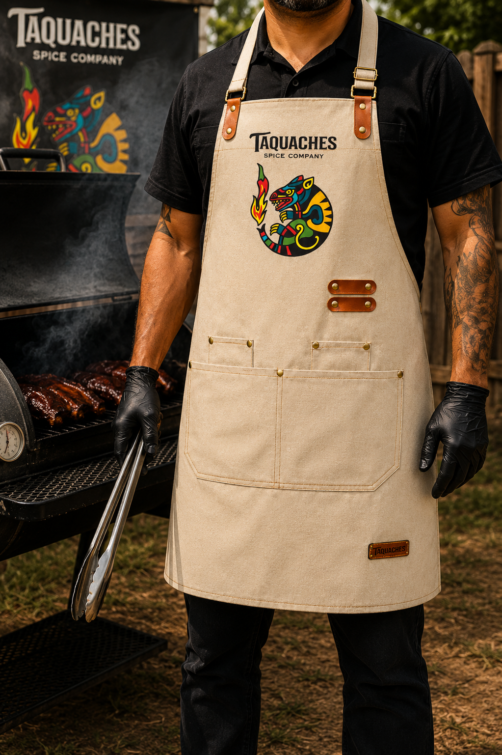 TAQUACHES BBQ Apron